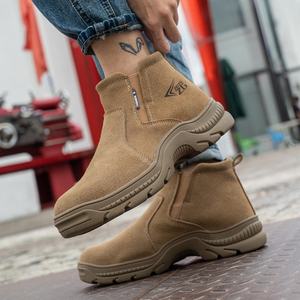 Botas de Seguridad Industriales Antideslizantes Personalizables al por Mayor para Hombre, Zapatos con Puntera de Acero para Trabajo Directo de Fábrica - Product Image 1