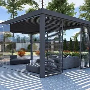 Tedarik zhonglian alüminyum fabrikası 6061 6063 t5 t6 alüminyum ekstrüde T yuvası profilleri pergola gazebo