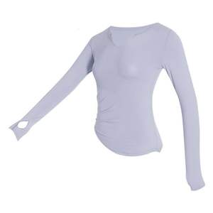 Costume de fitness de sport de yoga mince d'été pour femmes décontracté course respirante à séchage rapide avec petit col en V et coupe ajustée - Product Image 5
