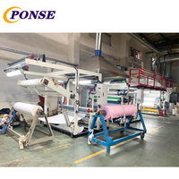 Machine automatique de bronzage de gaufrage de tissu polyester 3D à carreaux de fleurs à bulles