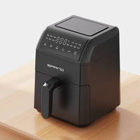 Nouvelle conception 3.0L 120V grille-pain four de cuisson numérique Portable Mini friteuses à air électriques petites grilles Homeuse