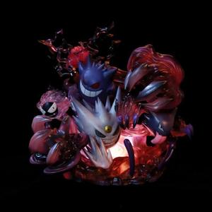 Ver brillant de la famille Gengar Evolution de Pokémon lumineux de haute qualité. GK Fantasy House Shadow Ball Statue à collectionner Ensemble de figurines - Product Image 4