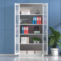 Archivador Moderno Personalizable, Estructura Desmontable, Resistente a la Oxidación, de Alta Capacidad, con 2 Puertas, para Oficina, Biblioteca y Escuela