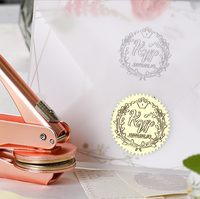 Timbre en relief fabriqué en Chine logo en cuir personnalisé papier en laiton gaufrage timbre livre gaufreur timbre