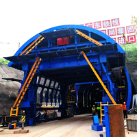 Machinerie professionnelle de coffrage en acier pour tunnels, fabriquée en Chine, pour projets routiers, avec système de contrôle hydraulique, pompe à engrenages, revêtement secondaire, garantie 1 an