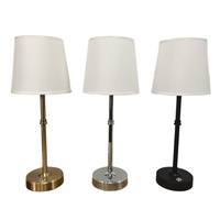 Lampe de table en tissu rechargeable, style nordique personnalisé, luxe léger, lampe de chevet pour chambre à coucher, batterie USB incluse, lumière d'ambiance et veilleuse, lampe d'hôtel