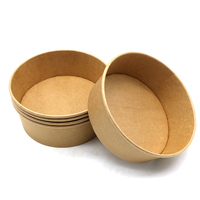 Assiettes et bols en papier écologiques de qualité alimentaire recyclables et imperméables de 750 ml pour pizza, collations, salades, contenants à emporter