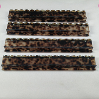Règle de Mahjong Américain en Acrylique de Luxe Moderne, Règle Magnétique Portable et Étanche en Couleur Écaille de Tortue pour Tuiles de Mahjong, Durable