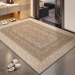 Alfombra de Entrada de Felpa con Diseño de Bucle, Lavable, de Fibra de Poliéster, Estilo Chino Moderno, para Sala de Estar - Product Image 2