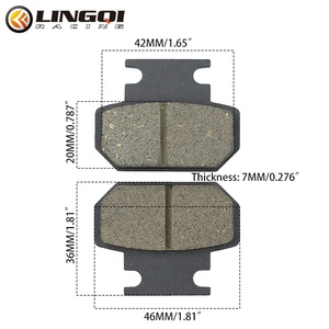 LING QI Plaquettes de frein avant arrière hydrauliques pour moto <span class=keywords><strong>50cc</strong></span> 250cc ATV <span class=keywords><strong>Quad</strong></span> Go Kart Most Chinese Dirt Pit Bike Scooter - Product Image 3