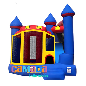 Château combiné de toboggan de maison de rebond commerciale 4-en-1 Combo Bounce House gonflable Bounce House Dry Slide Combo - Product Image 3
