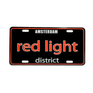 Placa de Matrícula de Aluminio Metálica en Relieve de Alta Calidad, Recuerdo Personalizado de Ámsterdam para Decoración - Product Image 3