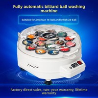 Nettoyeur de billes de billard professionnel pour billard américain et snooker, avec support enveloppé de laine pour l'entretien et le nettoyage automatique des billes.