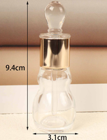 Flacon compte-gouttes en verre de 12 ml pour huile essentielle, décantation, bois d'agar et usage cosmétique