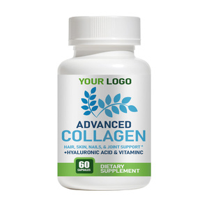 Cápsulas de Colágeno con <span class=keywords><strong>Vitamina</strong></span> C y Ácido Hialurónico de Marca Privada OEM para una Mejor Absorción, Apoyo para la Piel y Salud del Adulto - Product Image 2