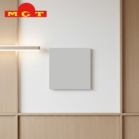 Interrupteur mural plat blanc simple 1 voie pour la décoration intérieure de la maison et de l'hôtel, 1 interrupteur 1 voie