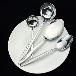 Louche et écumoire en acier inoxydable de haute qualité, spatule ajourée, ustensiles de cuisine domestiques, ensembles d'ustensiles de cuisine en acier inoxydable - Product Image 2