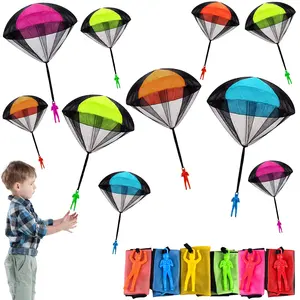 Günstige Kinder Fallschirm Spielzeug Tangles Free Throwing Toy Outdoor Flying Parachute Werfen Sportspiel zeug