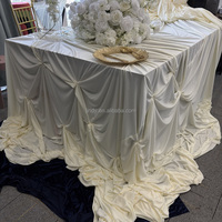 Nappe DIY en polyester facile d'entretien pour hôtels, banquets, centres de villégiature, événements, location et fournisseur en gros