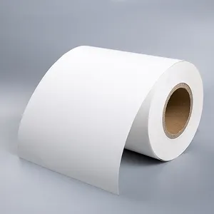 トップコート感熱紙/ECO感熱粘着紙、黄色または白のグラシン剥離紙