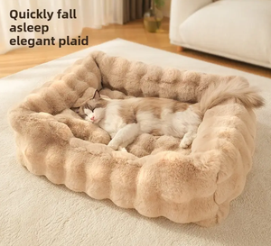 سرير كلاب فاخر صديق للبيئة كبير الحجم بنمط مطبوع قابل للغسل في الغسالة بألوان مخصصة - ماركة كيبو - Product Image 6