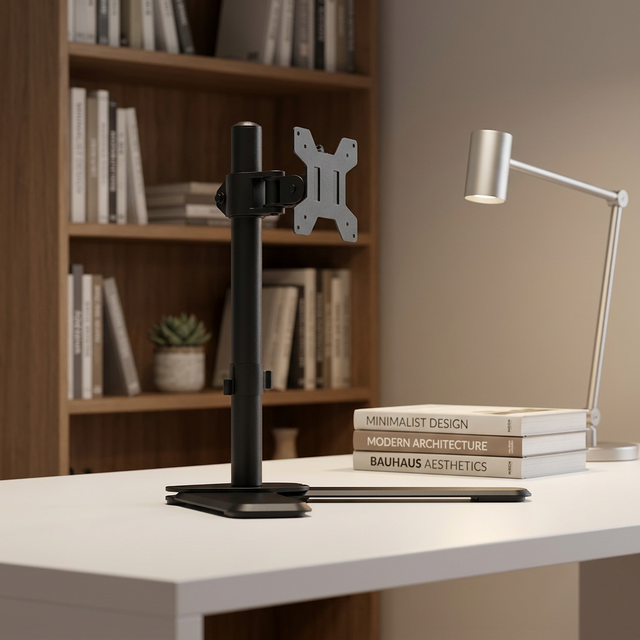 Ceiling-mounted Monitor Computer Desktop Stand All-in-one Desk Riser Table Stand Wood Bracket Nb Arm 100 X100mm VESA