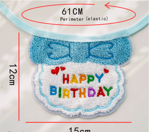 <span class=keywords><strong>Bandana</strong></span> ulang tahun hewan peliharaan lucu kustom grosir syal kucing anjing bordir untuk pesta pesanan jumlah besar - Product Image 5