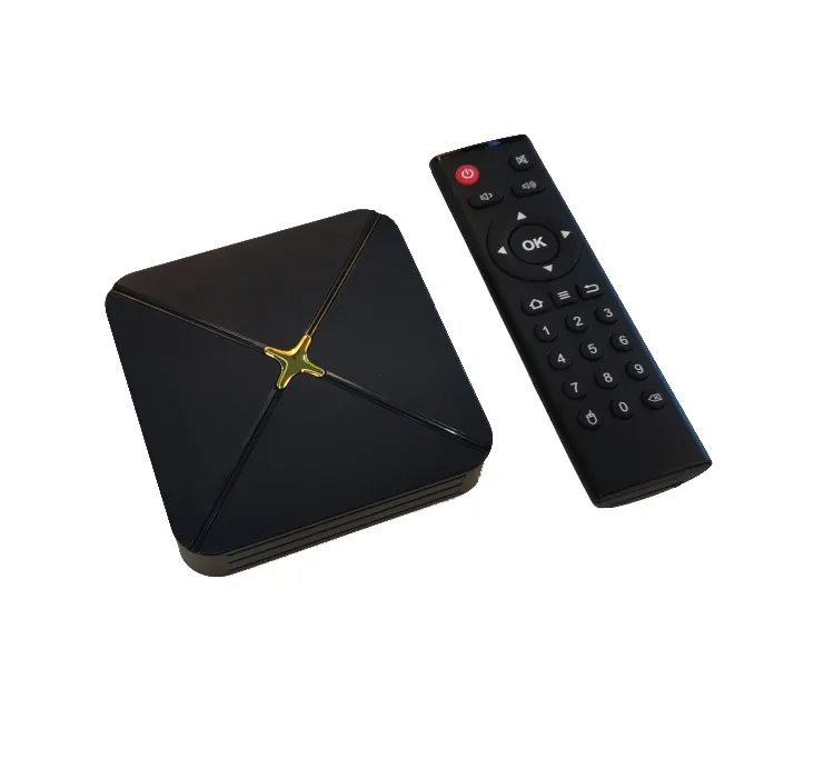 Decodificador amlogic S905 DDR4 con resolución 4K y 2GB de Ram, actualización en línea, logo gratis para android tv box