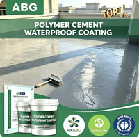 Revêtement imperméable en ciment polymère perméable à la vapeur pour le drainage de l'humidité des murs