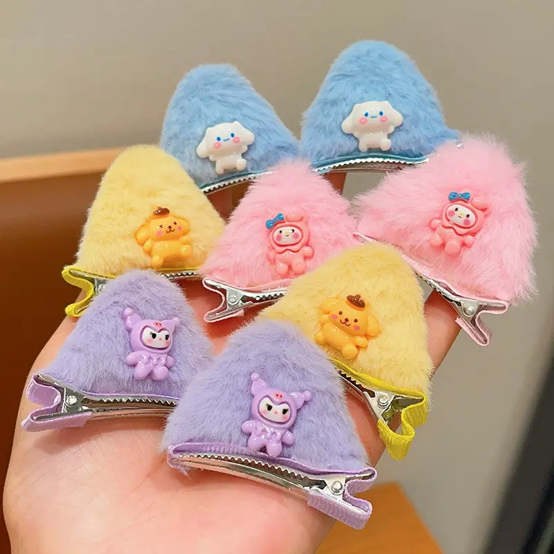 Nouvelle peluche chat oreilles épingles à cheveux filles mignon pinces à cheveux accessoires de cheveux femmes doux Barrettes enfants mode ornements cadeau