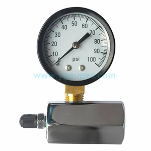 Professional factory supply Simple handle deft material air test pressure gauge