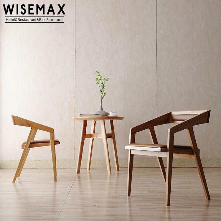 Мебель WISEMAX, современная мебель из массива дерева, мебель для ресторана, натуральный круглый деревянный стол и обеденные стулья, набор для 4, 6, 8 мест