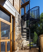 Kanadische Maßgefertigte Langlebige Metall-Wendeltreppen Moderne Modulare Stahl-Gusseisen-Leitern für Außenbereich und Wohnungen Alternative zu Holz und Glas