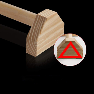 2 PCS Équipement d'entraînement domestique antidérapant Support de poussée en bois pour le fitness et la gymnastique Barres de poussée haut de gamme - Product Image 3