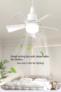 Dimmable 30W/40W ventilateurs de plafond ampoule lumières petite prise ventilateur lumière pour Garage cuisine chambre balcon salon disponible milieu - Product Image 3