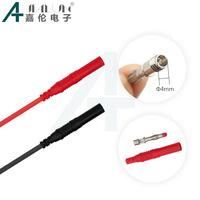 Câble de test JIALUN 4 mm avec fiche banane, sonde multimètre en silicone super souple, fil de test pour multimètre numérique