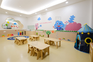 Centre de garde d'enfants coloré meubles de pépinière en bois pour enfants meubles de classe préscolaire en bois meubles de maternelle - Product Image 6