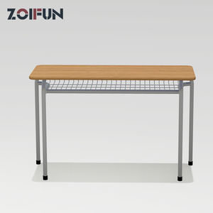 Muebles Escolares en Oferta, Escritorio y Silla de Madera para Estudiantes con Dos Asientos, Mesas y Bancos Dobles para Aula - Product Image 3