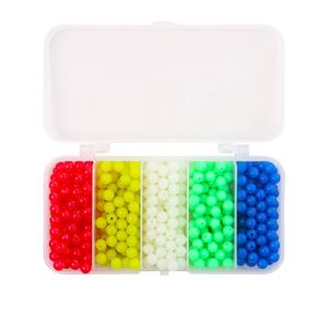 SNEDA 500pcs Glow-in-the-Dark Bass/Leurre faisant des perles de pêche (5/6/8mm) perles de bouchon en plastique couleurs assorties pour outils de pêche - Product Image 4
