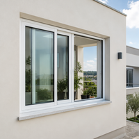 Hurrikan-Sichere Aufprallschutzfenster Energiesparendes Low-E-Glas Thermisch Getrenntes Dreh-Kipp-Aluminiumfenster und -Türen für Häuser
