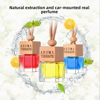 Shentu 10ml Diffuseurs à bâtonnets en verre sans alcool pour voiture et maison, pendentif diffuseur d'huiles essentielles, parfum désodorisant (Longue durée)