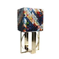 BOCA DO <span class=keywords><strong>LOBO</strong></span>-aparador decorativo colorido hecho a mano, píxel de arte, armario de esquina de acero inoxidable para sala de estar - Product Image 2
