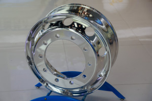 ล้อรถบรรทุกอลูมิเนียมผสมเงิน19.5x6.75พรีเมี่ยม - Product Image 3