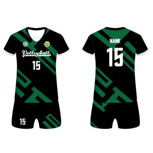 Custom Print Logo Sublimated Volleyball Wear Clothing Sportswear Polyester Quick Dry Uniform Volleyball