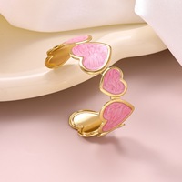 Nouveau bracelet en acier titane ouvert, très tendance et polyvalent pour le quotidien, bracelet en acier inoxydable effet goutte d'huile