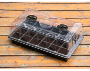 24 תאים PS קל משקל, נושם, מגש גידול מלבני עם חורי ניקוז, ניתן לשימוש חוזר, מכסי הידרופוניקה - Product Image 3