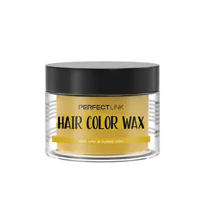 Private Label Organic Temporary Color Clay Cream Copper Gold Wax Hair Dye Styling Party Hair Color Wax Hair Product