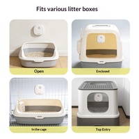 Éliminateur d'odeurs intelligent pour litière de chat - Désodorisant à ions négatifs avec capteur de mouvement automatique et batterie rechargeable