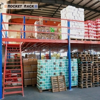 Sistema de Estanterías para Entrepiso ROCKET RACK de Alta Resistencia, Capacidad de Carga de 500 kg/m², Acero Multicapa con Recubrimiento Electrostático Antioxidante