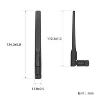 Antenne de communication externe 4G LTE 5G Wifi, antenne en caoutchouc 2400-5800MHz 50 Ohm Omni 134MM